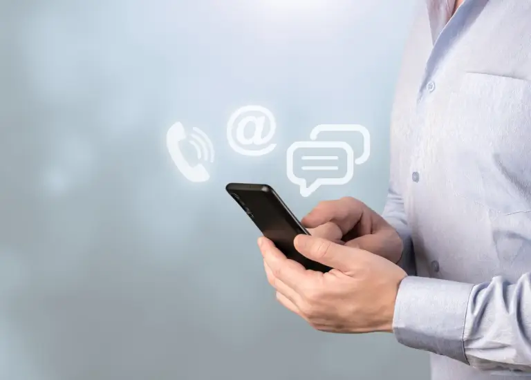 A person holding a phone